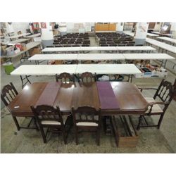 VINTAGE BERKEY FURNITURE CO WALNUT DINING TABLE: 3