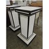 Image 1 : 19WX19DX41H ALL WOOD CONSTRUCTION PEDISTALS