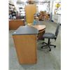 Image 2 : CORNER 2 TIERED COMPUTER DESK & OFFICE CHAIR