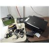 Image 1 : BOX LOT OF ELECTRONICS: EPSON PRINTER, IPOD DOC &
