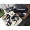Image 2 : BOX LOT OF ELECTRONICS: EPSON PRINTER, IPOD DOC &