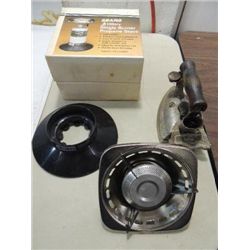 LOT 2 SEARS SINGLE BURNER PROPANE CAMP STOVE &