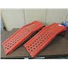 Image 1 : SET OF 2 FORMED STEEL CAR RAMPS FOR REPAIR WORK