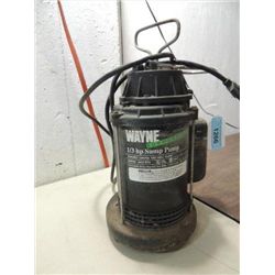 WAYNE SUBMERSIBLE SUMP PUMP 1/3 HP