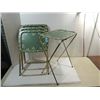 Image 1 : LOT 4 FOLDING PRESS METAL TV TRAYS
