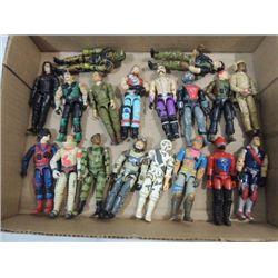 LOT 18 VINTAGE 1980S GI JOE & COBRA ACTION FIGURES