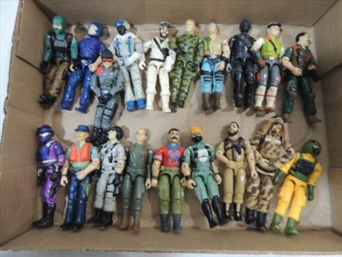 Lot 19 Vintage 1980s Gi Joe Cobra Action Figures