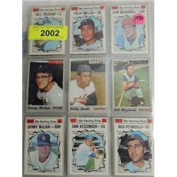 LOT 45 1970 TOPPS BASEBALL PLAYER CARDS