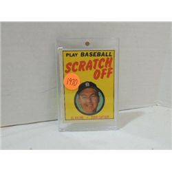 1970 TOPPS SCRATCH OFF BASEBALL CARD AL KALINE