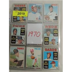 LOT 89 1970 TOPPS BASEBALL PLAYER CARDS