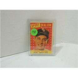 1958 TOPPS #491 BASEBALL ALL STAR SHERM LOLLAR