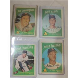LOT 4 1959 TOPPS  BASEBALL PLAYER CARDS: #285, 454