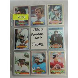 LOT 44 1980S TOPPS FOOTBALL PLAYER CARDS