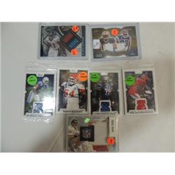 LOT 7 2000 TO 09 JERSEY SEGMENT FOOTBALL CARDS