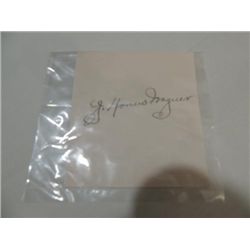 J HONUS WAGNER CUT SIGNATURE AUTOGRAPH NO COA