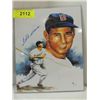 Image 1 : 8X10 BASEBALL PRINT AUTOGRAPHED TED WILLIAMS COA