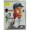 Image 1 : 8X10 BASEBALL PRINT AUTOGRAPHED MICKEY MANTLE COA