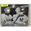 Image 1 : 10X8 BASEBALL PHOT 2 AUTOGRAPHS MAYS & MANTLE COA
