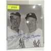 Image 1 : 8X10 BASEBALL PHOTO 2 AUTOGRAPH DIMAGGIO & MANTLE