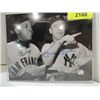 Image 1 : 10X8 BASEBALL PHOTO 2 AUTOGRAPHS MAYS & MANTLE COA