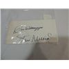 Image 1 : DIMAGGIO & MUSIAL CUT SIGNATURE AUTOGRAPH NO COA