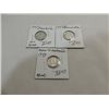 Image 1 : LOT 3 FOREIGN SILVER COINS PANAMA 1947 & 53 10