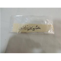 GEORGE WASHINGTON CUT SIGNATURE AUTOGRAPH NO COA