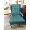 Image 1 : CONTEMPORARY WING BACK EMERALD GREEN READING CHAIR
