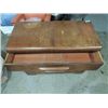 Image 2 : VINTAGE 44X20X34 WALNUT 3 DRAWER LOWBOY DRESSER