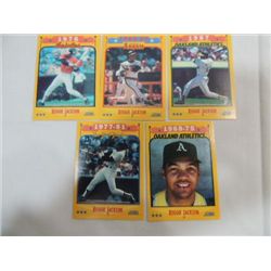 1988 SCORE SET 5 OF 5 BASEBALL CARD REGGIE JACKSON