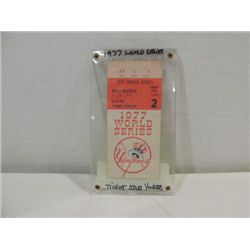 1977 WORLD SERIES GAME 2 YANKEES TICKET STUB