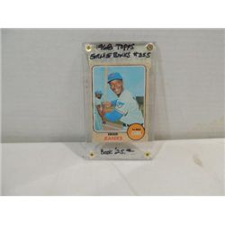 1968 TOPPS #355 BASEBALL PLAYER CARD ERNIE BANKS