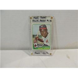 1965 TOPPS #170 BASEBALL PLAYER CARD HANK AARON