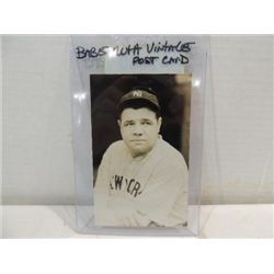VINTAGE BABE RUTH PICTURE POSTAL CARD