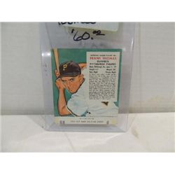 1955 RED MAN #20 BASEBALL PLAYER CARD FRANK THOMAS