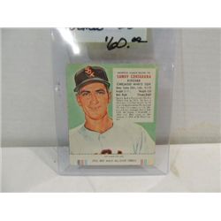 1955 RED MAN #25 BASEBALL CARD SANDY CONSUEGRA