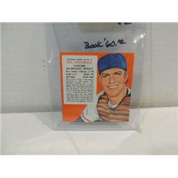 1955 RED MAN #2 BASEBALL PLAYER CARD DEL CRANDALL