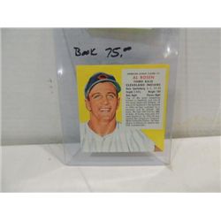 1955 RED MAN #11 BASEBALL PLAYER CARD AL ROSEN