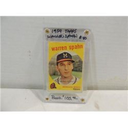 1959 TOPPS #40 BASEBALL PLAYER CARD WARREN SPAHN