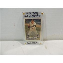 1957 TOPPS #25 BASEBALL CARD WHITEY FORD