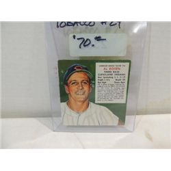 1953 RED MAN #24 BASEBALL PLAYER CARD AL ROSEN