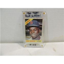 1966 TOPPS #125 BASEBALL PLAYER CARD BOB GIBSON