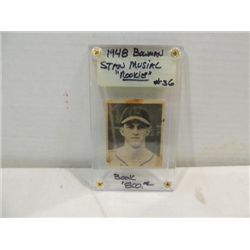 1948 BOWMAN #36 BASEBALL ROOKIE CARD STAN MUSIAL