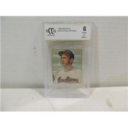 1950 BOWMAN #131 GRADE BASEBALL CARD STEVE GROMEK