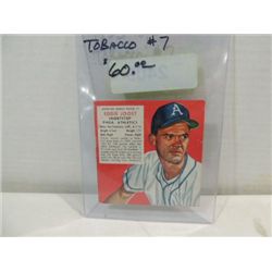 1953 RED MAN #7 BASEBALL PLAYER CARD EDDIE JOOST