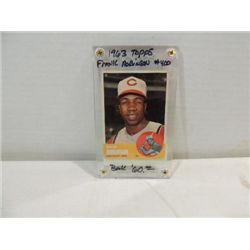1963 TOPPS #400 BASEBALL CARD FRANK ROBINSON