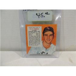 1954 RED MAN #10 BASEBALL PLAYER CARD BILLY PIERCE