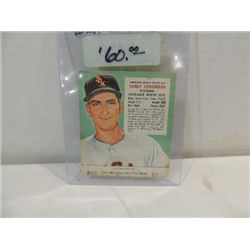 1955 RED MAN #25 BASEBALL CARD SANDY CONSUEGRA