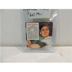 1953 RED MAN #25 BASEBALL CARD BOBBY THOMPSON
