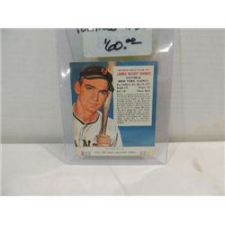 1955 RED MAN #22 BASEBALL PLAYER CARD JAMES RHODES
